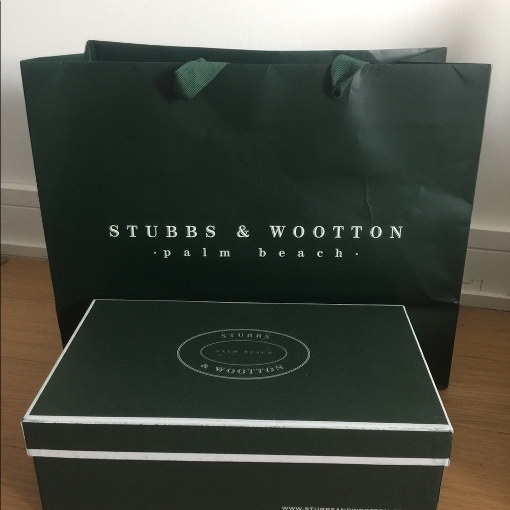 Stubbs & Wootton shoe box with shopping bag